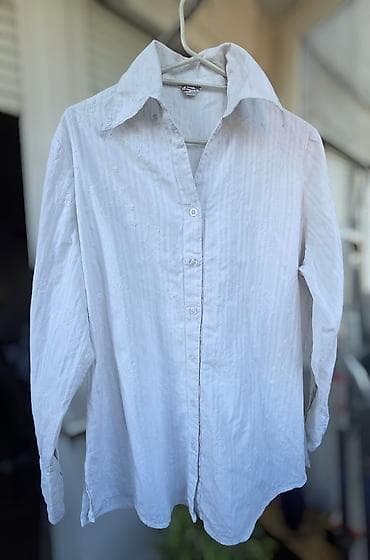 Bela košulja sa dugim rukavima i teksturom - Klasičan kroj sa kragnom na lalafo.rs — 2 Bela košulja sa dugim rukavima i teksturom - Klasičan kroj sa kragnom — 2