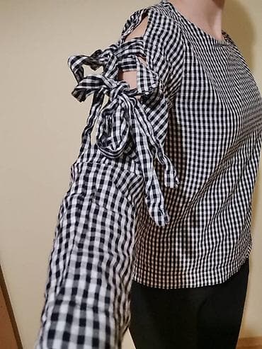 Mango, S (EU 36), Pamuk, Karirani, bоја - Crna na lalafo.rs Mango, S (EU 36), Pamuk, Karirani, bоја - Crna