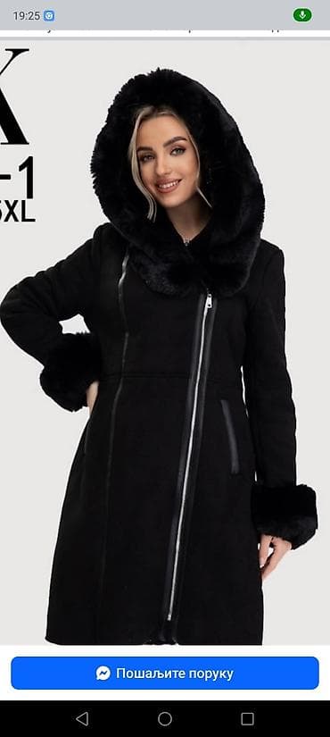 Ženska zimska jakna/kaput sa krznom – model YF1829, crna - Topla na lalafo.rs — 3 Ženska zimska jakna/kaput sa krznom – model YF1829, crna - Topla — 3