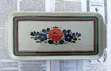VTG BAVARIA Winterling Roslau Serving Platter handpainted. Poslužavnik na lalafo.rs VTG BAVARIA Winterling Roslau Serving Platter handpainted. Poslužavnik