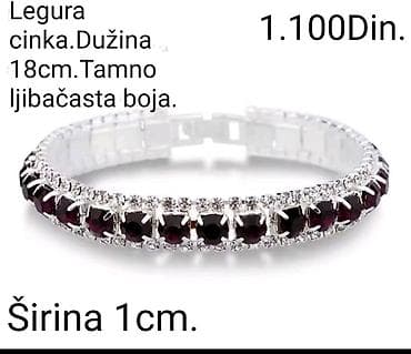 PRELEPE ELEGANTNE NARUKVICE OD LEGURE CINKA.SA KRISTALIMA I na lalafo.rs — 7 PRELEPE ELEGANTNE NARUKVICE OD LEGURE CINKA.SA KRISTALIMA I — 7