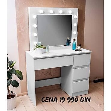 Toaletni stočići sa holo ogledalom i sijalicama - Dizajn: moderni na lalafo.rs — 2 Toaletni stočići sa holo ogledalom i sijalicama - Dizajn: moderni — 2