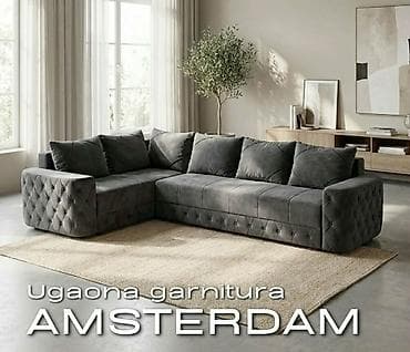 Sectional sofas: Ugaona garnitura AMSTERDAM - Moderan dizajn sa elegantnim prošivima at lalafo.rs — 2 Sectional sofas: Ugaona garnitura AMSTERDAM - Moderan dizajn sa elegantnim prošivima — 2