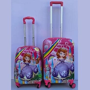 Backpacks, bags and suitcases: Dečiji kofer set – 2 komada, sa printom princeze - Dizajn: živopisna at lalafo.rs — 1 Backpacks, bags and suitcases: Dečiji kofer set – 2 komada, sa printom princeze - Dizajn: živopisna — 1