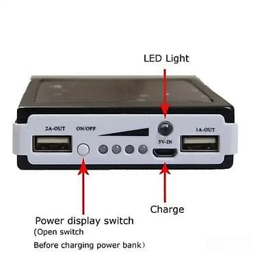 Power Banks: Solarni power bank sa LED lampom - Prenosiva eksterna baterija sa at lalafo.rs — 6 Power Banks: Solarni power bank sa LED lampom - Prenosiva eksterna baterija sa — 6