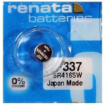 Watch accessories: Renata 337 (SR416SW) – dugmasta baterija za satove - Tip at lalafo.rs — 4 Watch accessories: Renata 337 (SR416SW) – dugmasta baterija za satove - Tip — 4