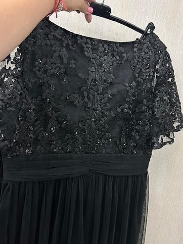 Elegantna crna večernja haljina – veličina 50 - Materijal: 100% na lalafo.rs — 4 Elegantna crna večernja haljina – veličina 50 - Materijal: 100% — 4