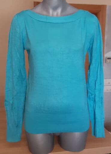 Ženska tirkizna bluza s dugim rukavima. - Model: tanji džemper/bluza na lalafo.rs Ženska tirkizna bluza s dugim rukavima. - Model: tanji džemper/bluza