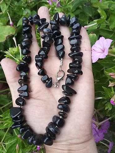 Ogrlica od krupnog OPSIDIJANA Ogrlica od krupnog OPSIDIJANA na lalafo.rs — 5 Ogrlica od krupnog OPSIDIJANA Ogrlica od krupnog OPSIDIJANA — 5