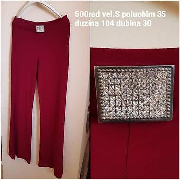 bermude teksas br: Ženske pantalone u bordo boji sa ukrasnom pravougaonom kopčom at lalafo.rs — 1 bermude teksas br: Ženske pantalone u bordo boji sa ukrasnom pravougaonom kopčom — 1