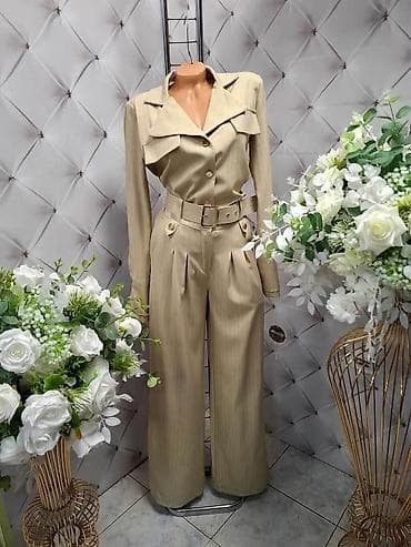 Ženski elegantni komplet – košulja i pantalone sa pojasom - Model na lalafo.rs — 1 Ženski elegantni komplet – košulja i pantalone sa pojasom - Model — 1