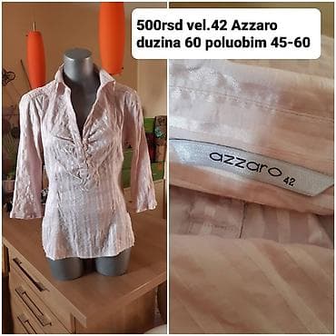 Azzaro ženska košulja/bluza - Veličina: 42 - Dimenzije: dužina 60 cm; na lalafo.rs — 1 Azzaro ženska košulja/bluza - Veličina: 42 - Dimenzije: dužina 60 cm; — 1