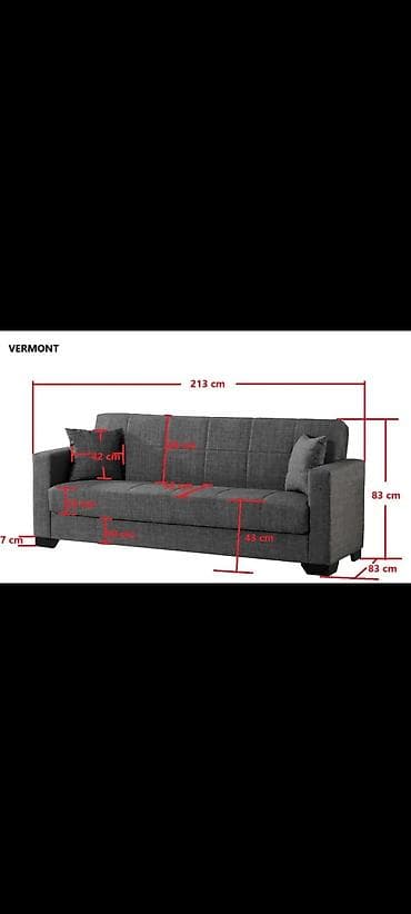 Trosed VERMONT je izrađen od tapacirnog materijala sa žičanim jezgrom na lalafo.rs Trosed VERMONT je izrađen od tapacirnog materijala sa žičanim jezgrom
