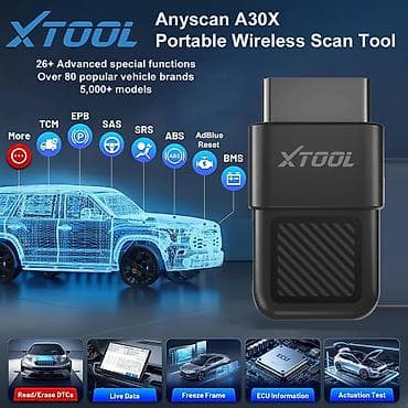 Transport: NOVO- XTOOL Anyscan A30X Bluetooth OBD2 26+ reseta Anyscan A30X auto at lalafo.rs — 6 Transport: NOVO- XTOOL Anyscan A30X Bluetooth OBD2 26+ reseta Anyscan A30X auto — 6