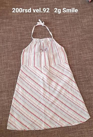 Dečija letnja haljinica Smile - Model: haljinica na vezivanje oko na lalafo.rs — 1 Dečija letnja haljinica Smile - Model: haljinica na vezivanje oko — 1