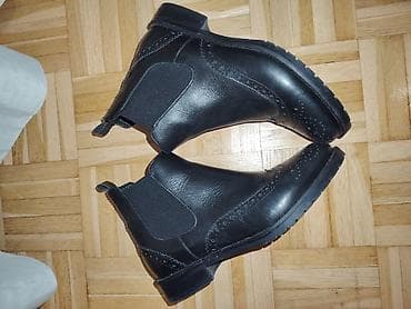 Ženske kožne čizme – Chelsea/brogue stil - Boja: crna - Materijal na lalafo.rs — 2 Ženske kožne čizme – Chelsea/brogue stil - Boja: crna - Materijal — 2