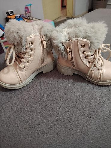 Dečje zimske čizmice sa krznom 24-25 - Boja: nežno roze sa sivkastim na lalafo.rs — 2 Dečje zimske čizmice sa krznom 24-25 - Boja: nežno roze sa sivkastim — 2