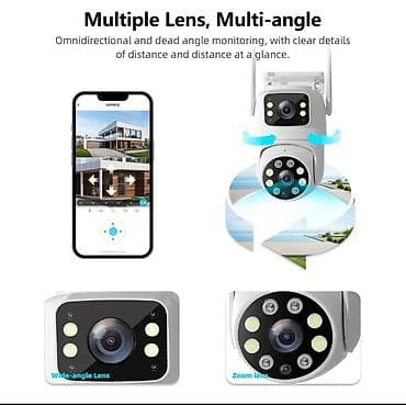 SZSINOCAMHua TY‑Q2 WiFi sigurnosna kamera – Dual Camera, Dual Picture at lalafo.rs — 3 SZSINOCAMHua TY‑Q2 WiFi sigurnosna kamera – Dual Camera, Dual Picture — 3