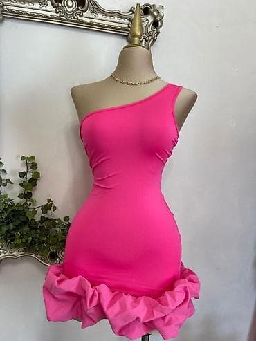 Haljina sa puf karnerom sa jednom bratelom. pink,borda,crna,svetlo na lalafo.rs Haljina sa puf karnerom sa jednom bratelom. pink,borda,crna,svetlo