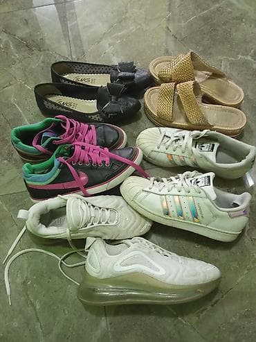 Lot obuće – više pari različitih modela - Patike bele sa naglašenim na lalafo.rs — 2 Lot obuće – više pari različitih modela - Patike bele sa naglašenim — 2