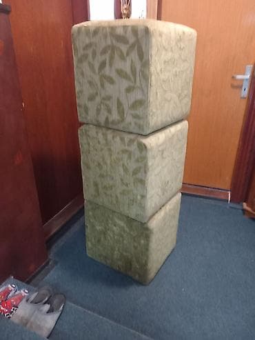 Prodajem tri taburea,ručni rad.Materijal at lalafo.rs — 1 Prodajem tri taburea,ručni rad.Materijal — 1