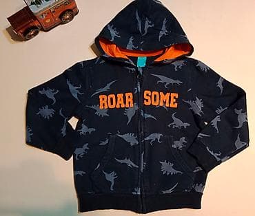 Duks dinosaurusi teget sa narandžastom kapuljačom Veličina 122 cm 6-7 na lalafo.rs — 1 Duks dinosaurusi teget sa narandžastom kapuljačom Veličina 122 cm 6-7 — 1