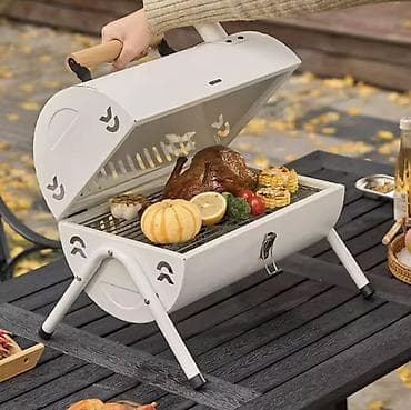 Prenosivi dvostrani roštilj/pećnica – kompaktan “barrel” dizajn gs - na lalafo.rs — 3 Prenosivi dvostrani roštilj/pećnica – kompaktan “barrel” dizajn gs - — 3