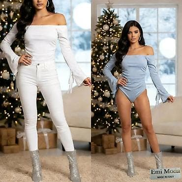 dve suknje po: Ženski bodi sa spuštenim ramenima – Emi Moda, Made in Italy - Model na lalafo.rs — 2 dve suknje po: Ženski bodi sa spuštenim ramenima – Emi Moda, Made in Italy - Model — 2