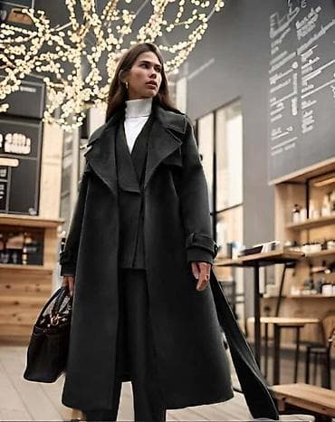 zenske broj: Dugi ženski kaput/trenč sa pojasom - Model: klasičan oversized kroj at lalafo.rs — 3 zenske broj: Dugi ženski kaput/trenč sa pojasom - Model: klasičan oversized kroj — 3