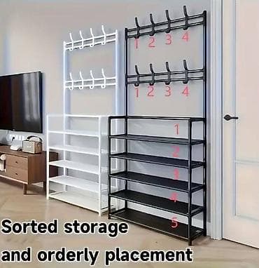 Višenamenski stalak za hodnik – garderober i cipelarnik u jednom - na lalafo.rs — 9 Višenamenski stalak za hodnik – garderober i cipelarnik u jednom - — 9