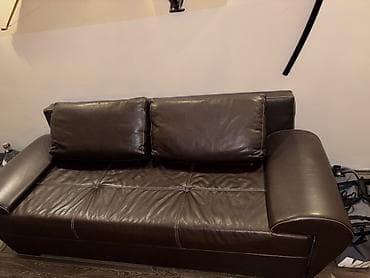 cista koza broj: Trodvosed/sofa od tamno braon eko-kože - Prostran trosed sa dubokim na lalafo.rs — 4 cista koza broj: Trodvosed/sofa od tamno braon eko-kože - Prostran trosed sa dubokim — 4