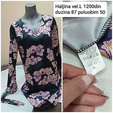 Haljina – veličina L - Model: ravna mini haljina sa V-izrezom - na lalafo.rs — 3 Haljina – veličina L - Model: ravna mini haljina sa V-izrezom - — 3