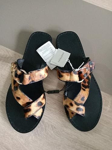 Ženske kožne sandale sa animal printom (leopard), Premium linija. - na lalafo.rs Ženske kožne sandale sa animal printom (leopard), Premium linija. -