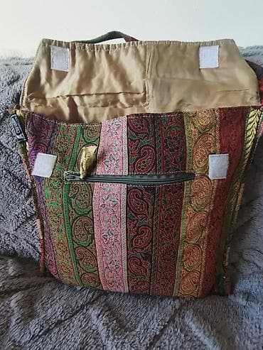 Torba preko ramena sa etno/boho dezenom - Materijal: čvrsto tkana na lalafo.rs — 10 Torba preko ramena sa etno/boho dezenom - Materijal: čvrsto tkana — 10