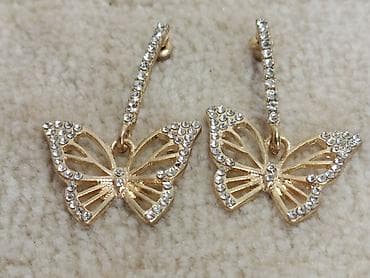 Earrings: Nove leptir minđuše sa cirkonima, oba para 300 ili posebno po 200 at lalafo.rs — 4 Earrings: Nove leptir minđuše sa cirkonima, oba para 300 ili posebno po 200 — 4