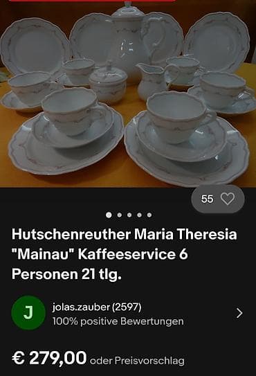 Stari uređaji: Servis 8 osoba 1969g Hutschenreuther Maria Terezija.Nemacka na lalafo.rs — 2 Stari uređaji: Servis 8 osoba 1969g Hutschenreuther Maria Terezija.Nemacka — 2