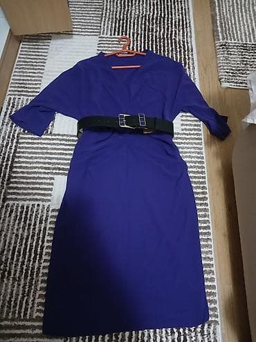 Women's Clothing: Haljina midi dužine u kobaltno plavoj boji, brend: Estro. Model sa at lalafo.rs — 5 Women's Clothing: Haljina midi dužine u kobaltno plavoj boji, brend: Estro. Model sa — 5