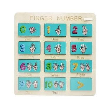 Edukativna drvena slagalica „Finger Number“ – učenje brojeva uz prste na lalafo.rs Edukativna drvena slagalica „Finger Number“ – učenje brojeva uz prste