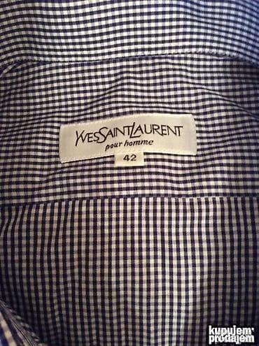 Original YSL kosulja L 100% cotton Bela boja Ramena 49cm duzina 80cm na lalafo.rs — 5 Original YSL kosulja L 100% cotton Bela boja Ramena 49cm duzina 80cm — 5