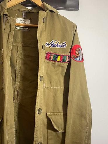 Jakna za prelazni period, Pamuk, One size, Bershka, bоја - Maslinasto zelena na lalafo.rs Jakna za prelazni period, Pamuk, One size, Bershka, bоја - Maslinasto zelena