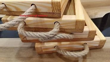 Ironing Boards: Drveni poslužavnici – ručni rad - Materijal: puno drvo (masiv), sa at lalafo.rs — 4 Ironing Boards: Drveni poslužavnici – ručni rad - Materijal: puno drvo (masiv), sa — 4