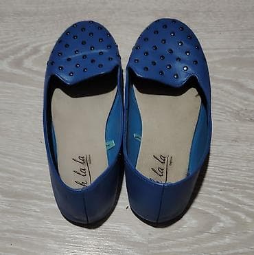 Plave ženske baletanke Ooh la la - Model: ravne baletanke/loafer stil na lalafo.rs — 2 Plave ženske baletanke Ooh la la - Model: ravne baletanke/loafer stil — 2