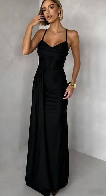 Women's Clothing: Elegantna duga haljina na tanke bretele - Kroj: duga večernja haljina at lalafo.rs — 4 Women's Clothing: Elegantna duga haljina na tanke bretele - Kroj: duga večernja haljina — 4