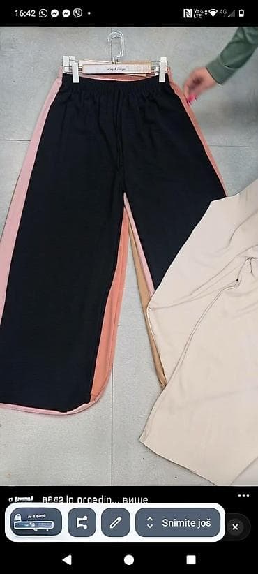 Ženske široke pantalone sa lastišem 2 kom 3000 dinara - Kroj: široke na lalafo.rs Ženske široke pantalone sa lastišem 2 kom 3000 dinara - Kroj: široke