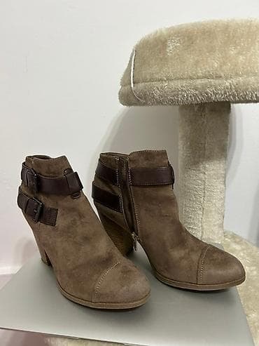 Ženske gležnjače od brušene kože u taupe/smeđoj boji. - Model: ankle at lalafo.rs — 1 Ženske gležnjače od brušene kože u taupe/smeđoj boji. - Model: ankle — 1