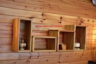 ZIDNA POLICA KOCKE 19x35x94 cm POLICA JE OD LAMELIRANOG ARIŠA na lalafo.rs ZIDNA POLICA KOCKE 19x35x94 cm POLICA JE OD LAMELIRANOG ARIŠA