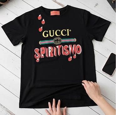 GUCCI “SPIRITISMO” majica – crna - Model: kratki rukav, klasičan na lalafo.rs GUCCI “SPIRITISMO” majica – crna - Model: kratki rukav, klasičan