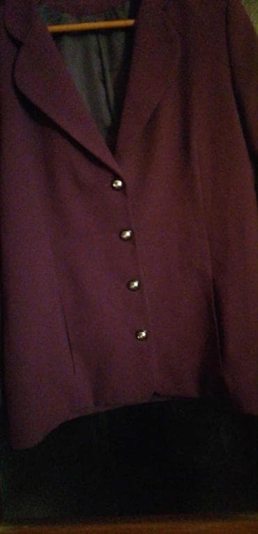 Ženska elegantna jakna/sako – tamnoljubičaste boje. Klasičan kroj sa na lalafo.rs — 5 Ženska elegantna jakna/sako – tamnoljubičaste boje. Klasičan kroj sa — 5