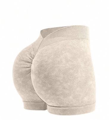 Ženske sportske šorts-helanke – bež/stone boja - Dizajn sa naborom na at lalafo.rs — 2 Ženske sportske šorts-helanke – bež/stone boja - Dizajn sa naborom na — 2