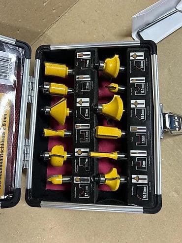 Milling Cutters: KRAFT Werkzeuge set glodala za drvo – 12 delova, u aluminijumskoj at lalafo.rs — 6 Milling Cutters: KRAFT Werkzeuge set glodala za drvo – 12 delova, u aluminijumskoj — 6